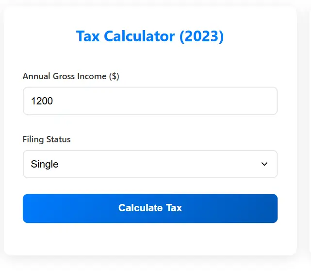 Tax Calculator